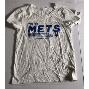 WOMENS 47 BRAND SIZE Medium MLB NY METS T SHIRT OFF WHITE COLOR NWT